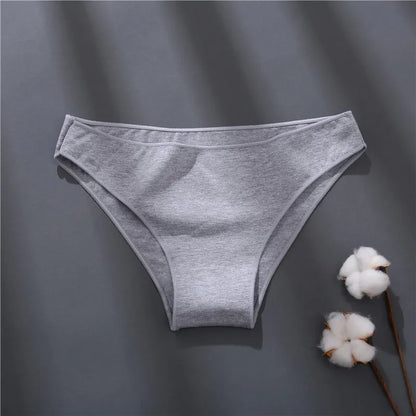 3PCS Women's Cotton Panties Comfortable Underwear