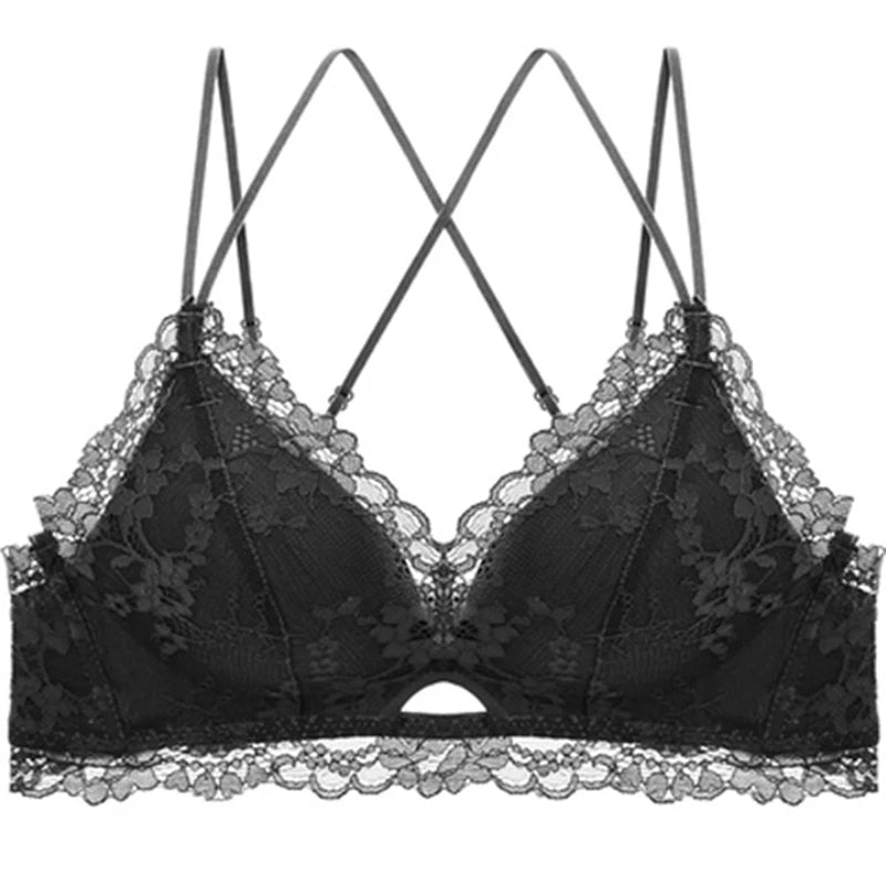 Bra Push Up Lace Sexy Bras 3/4 Cup Brassiere