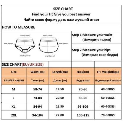 3PCS Women's Cotton Panties Comfortable Underwear