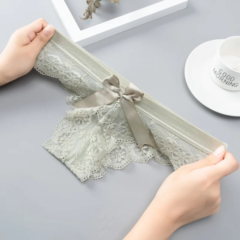 Amazing G String Lace Underwear - Transparent Low Waist Panties